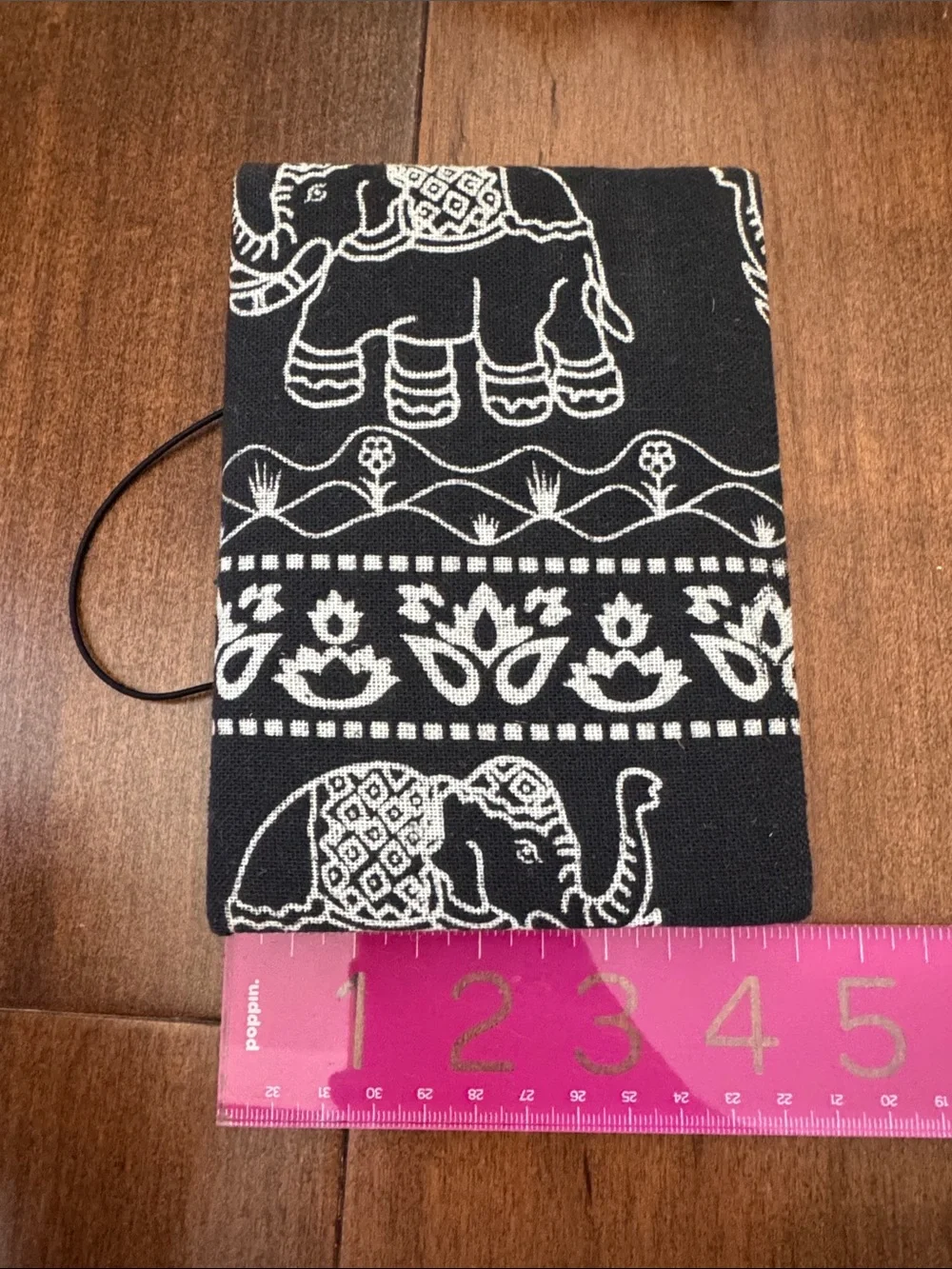 Black & White Elephant-Print Notebook